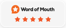 word of mouth reviews badge image